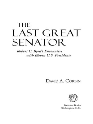 cover image of The Last Great Senator